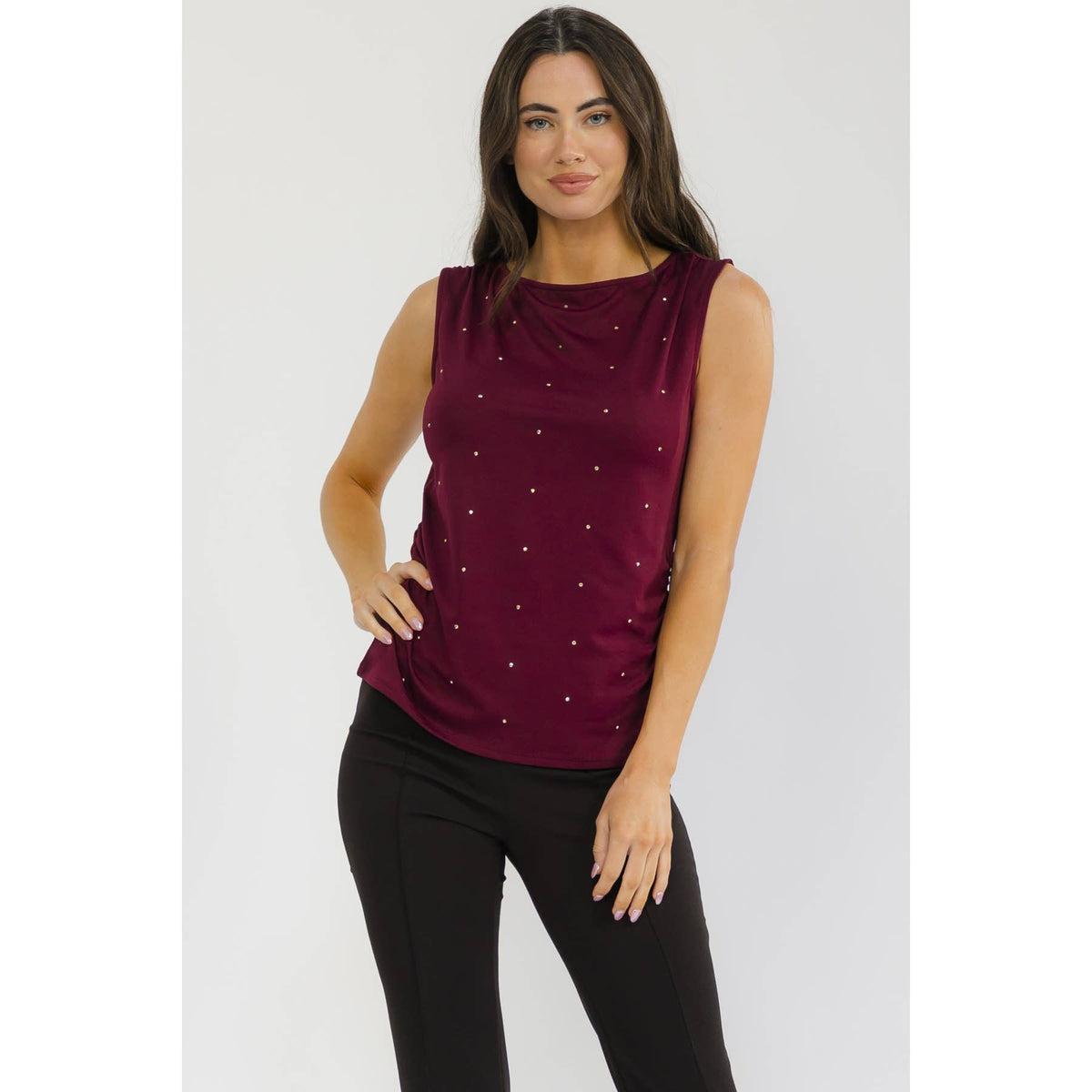 STUD SLEEVELESS TANK