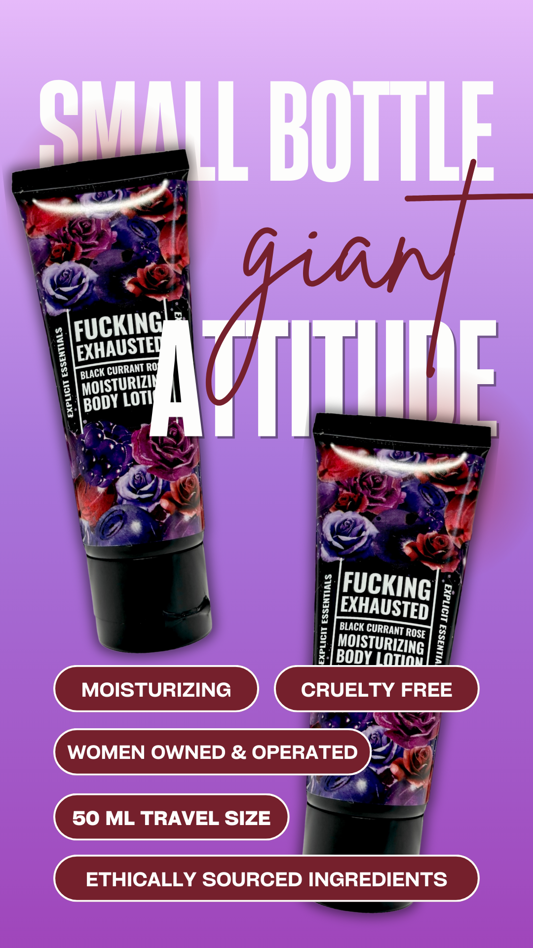 Fucking Exhausted - 2oz Mini Lotion