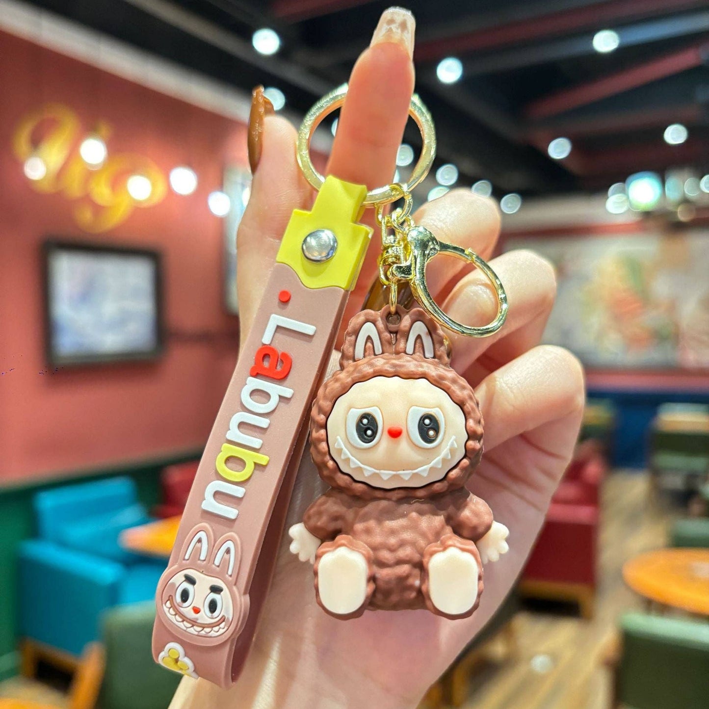 Cute Silicone cute monster Keychain Bag Pendant