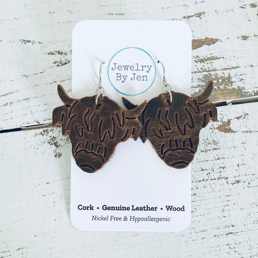 Highland Cow Earrings