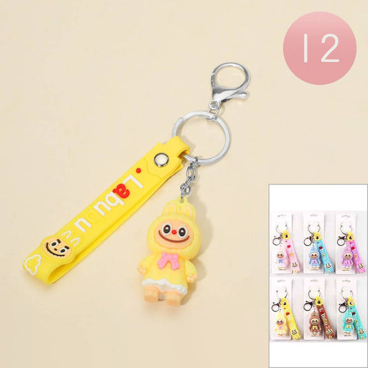 L Cartoon Character Strap Keychains