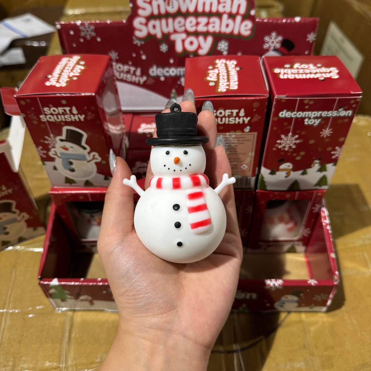 Christmas Themed Snowman Squishy