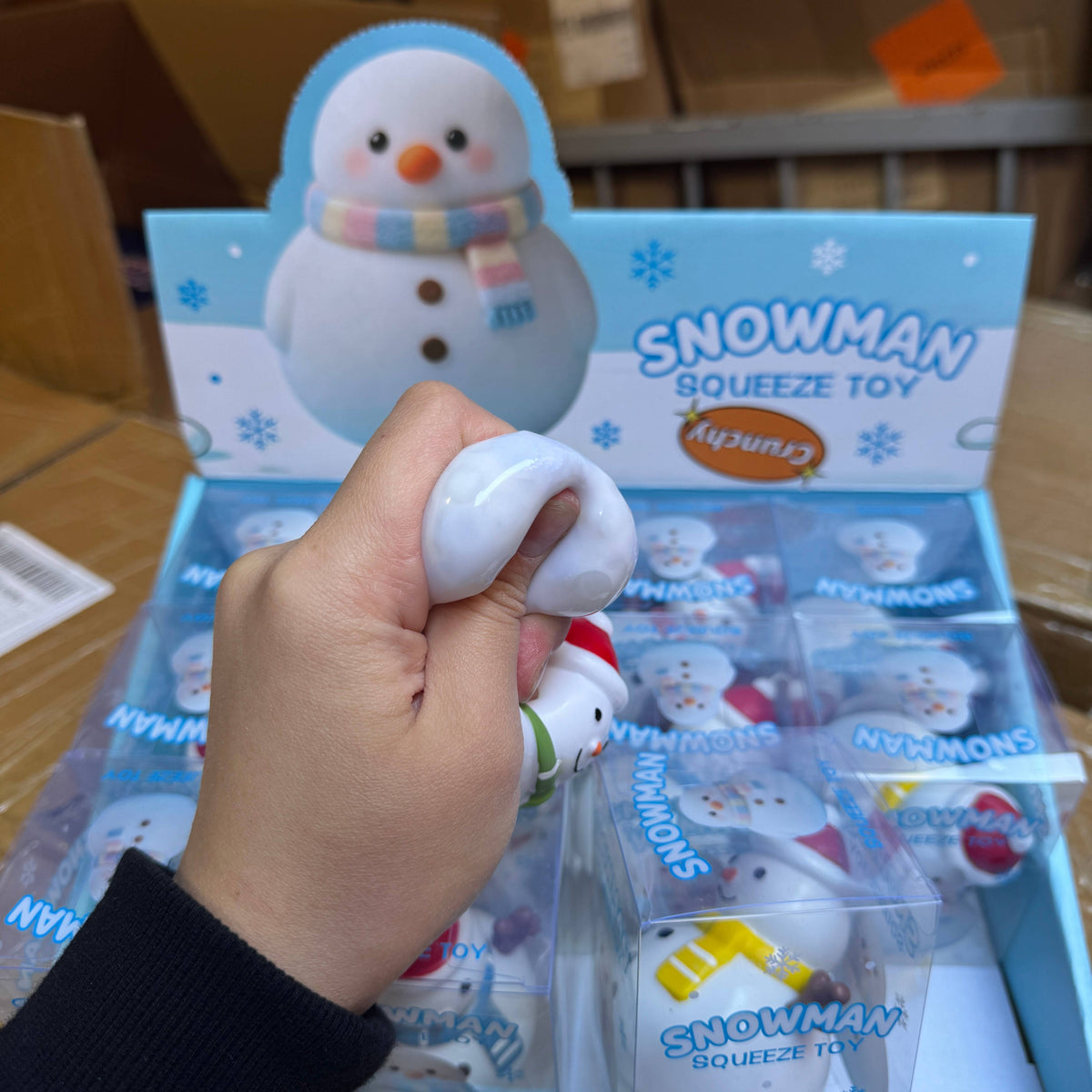 Crunchy Christmas Snowman Squishy