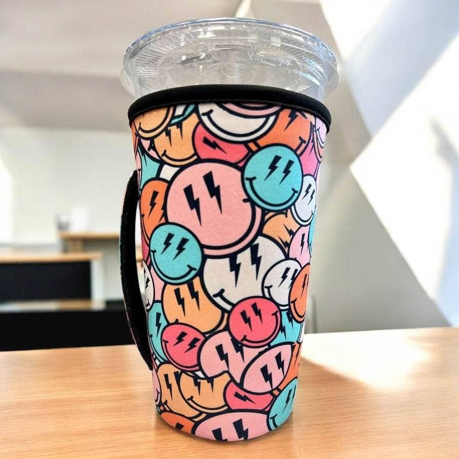 NEW** 20 OZ RED LINE HEART Insulated Cup Cover slip