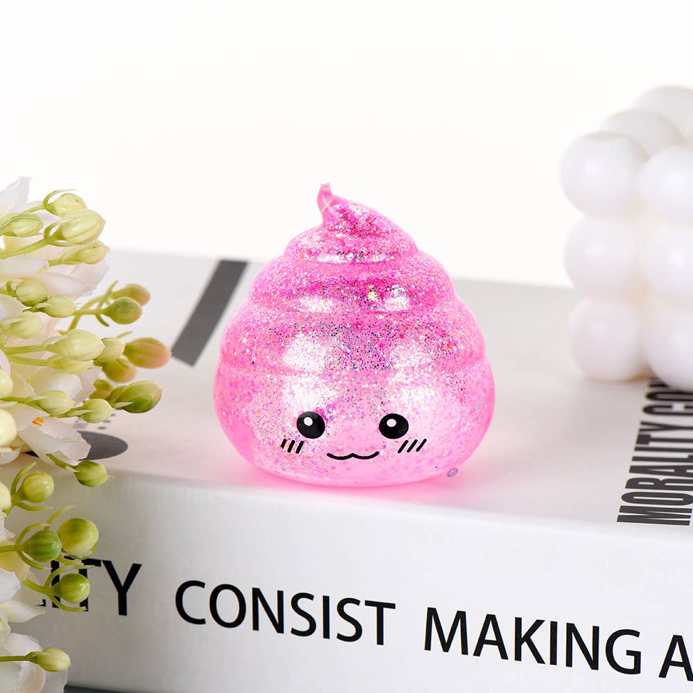 Maltose Glitter Poop squishy toy
