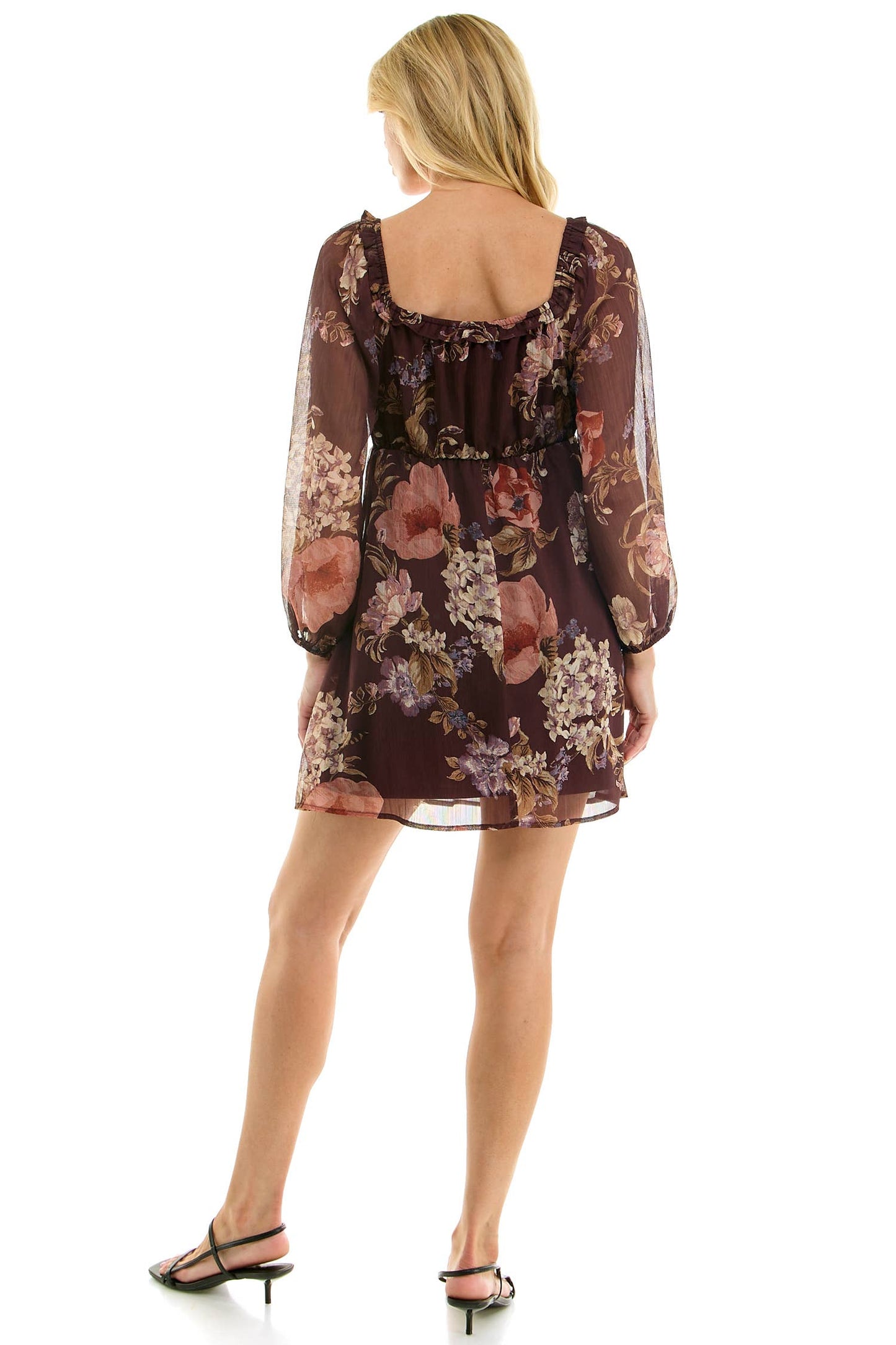VINTAGE FLORAL EMPIRE MINI DRESS
