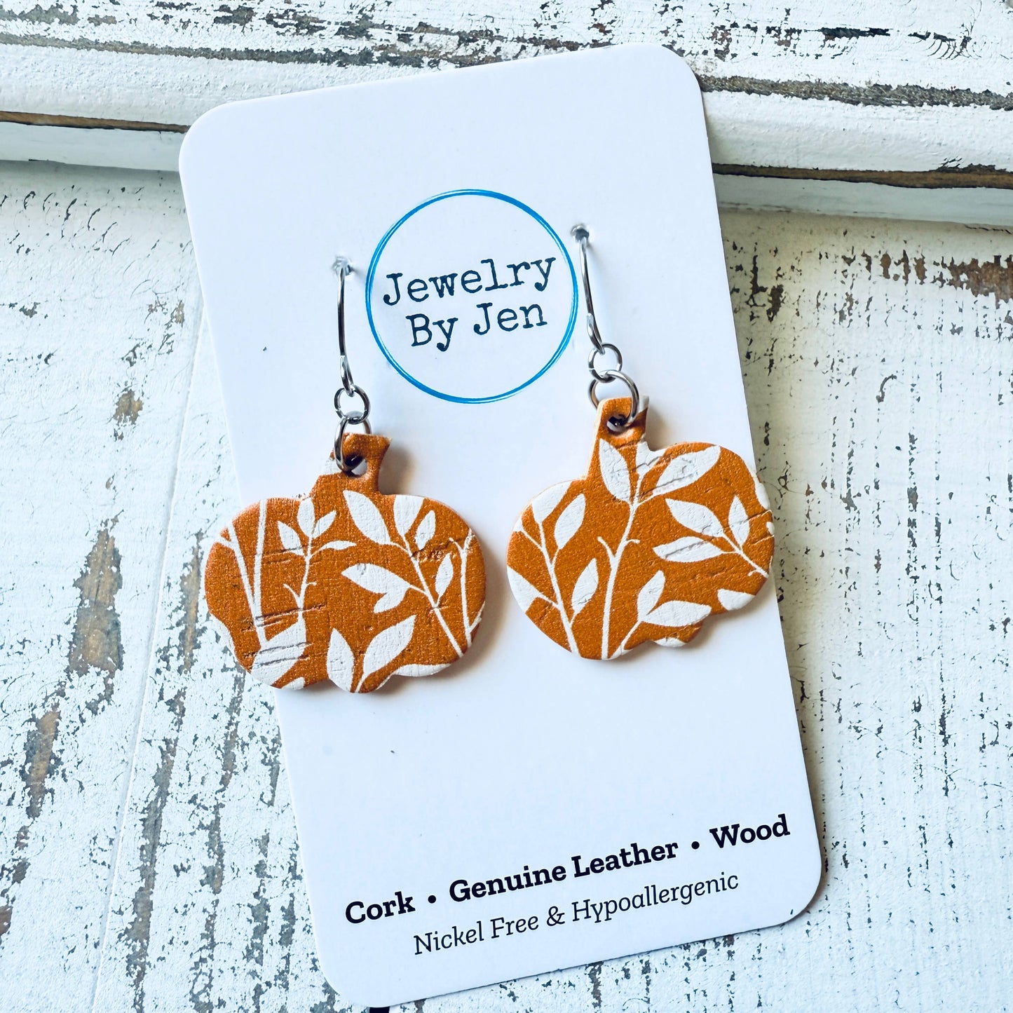 Doorbuster Small Pumpkin Earrings: Orange Willow