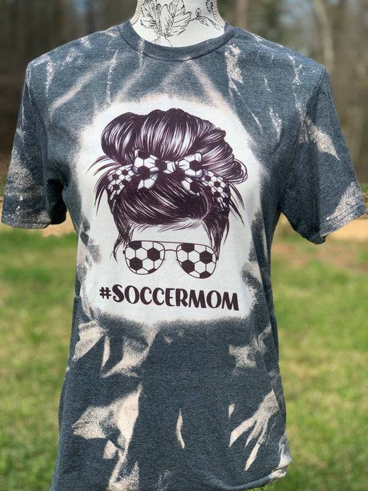 Bun Soccer Mom Bleached tee