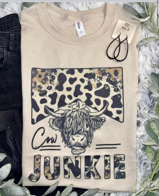 Cow Junkie Tee